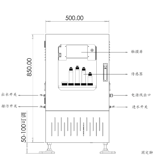 水溫、電導率、PH、溶解氧、氨氮在線(xiàn)監測系統