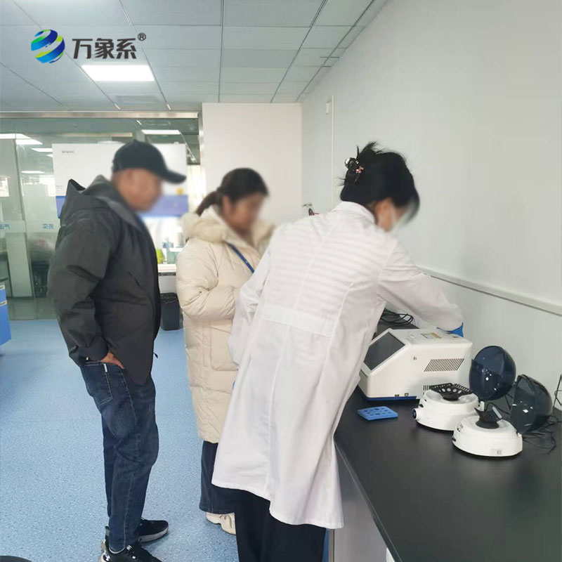 鴿子檢測儀客戶(hù)到廠(chǎng)實(shí)驗室學(xué)習實(shí)驗步驟